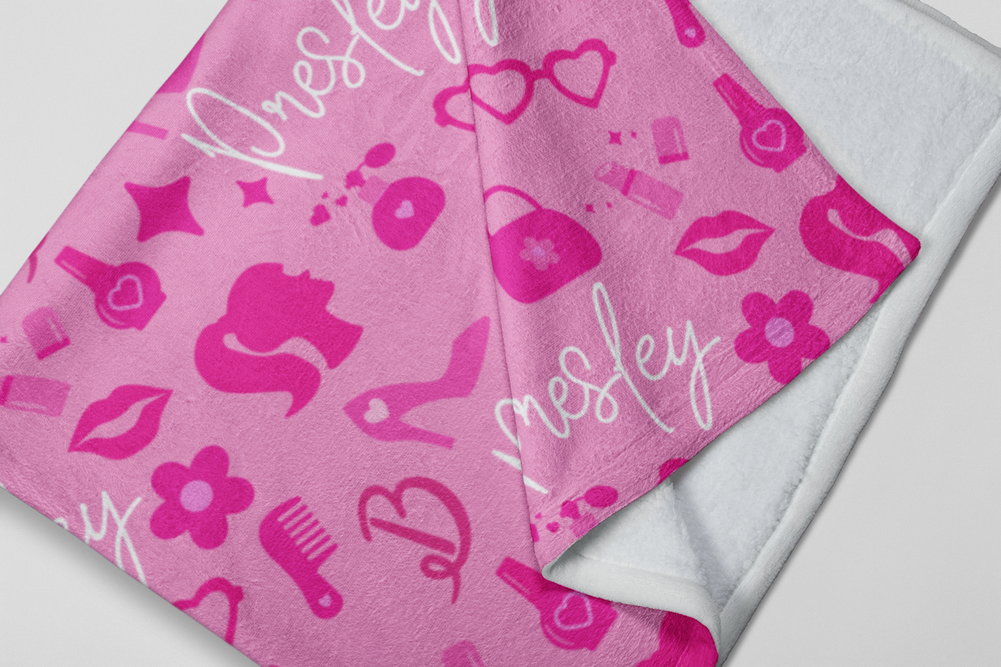 In A Barbie World Personalized Plush Blanket