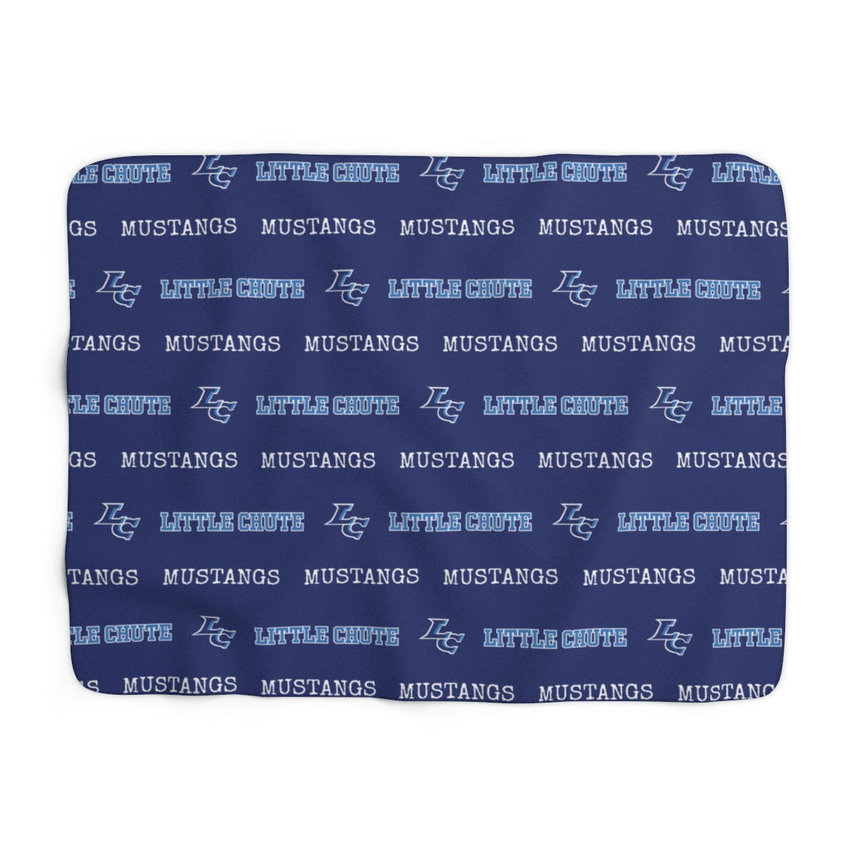 Little Chute Mustangs Sherpa Blanket
