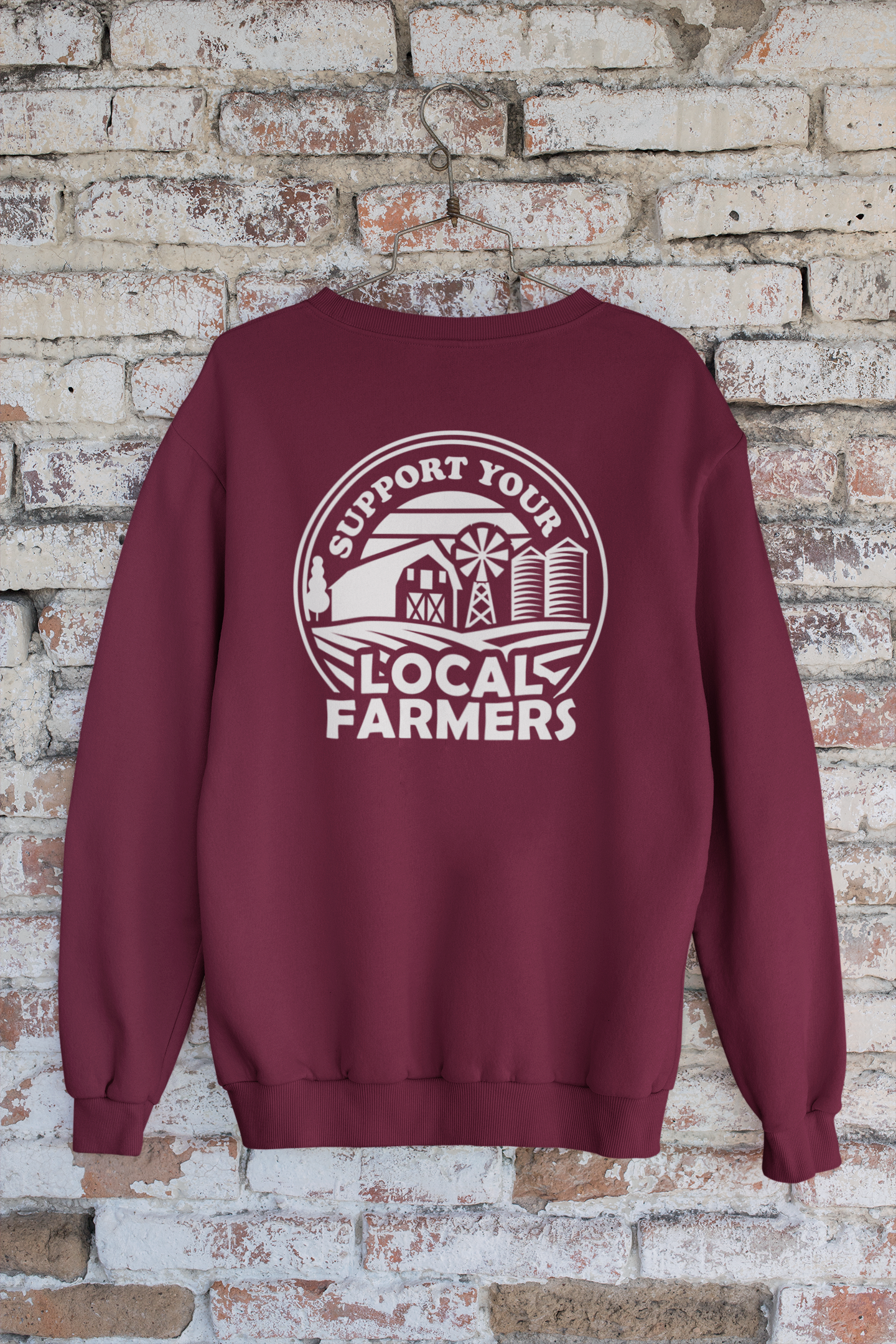 Support Your Local Farmer Crewneck
