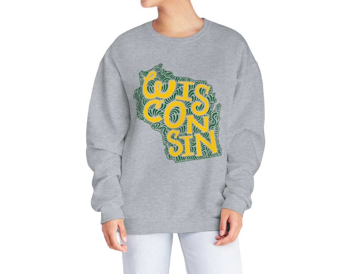 Green & Gold State Crewneck