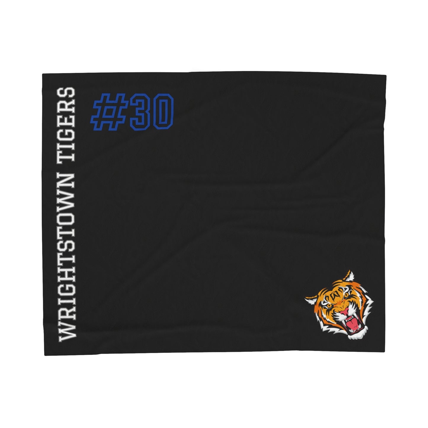 Wrightstown Tigers Personalized Player Plush Blanket