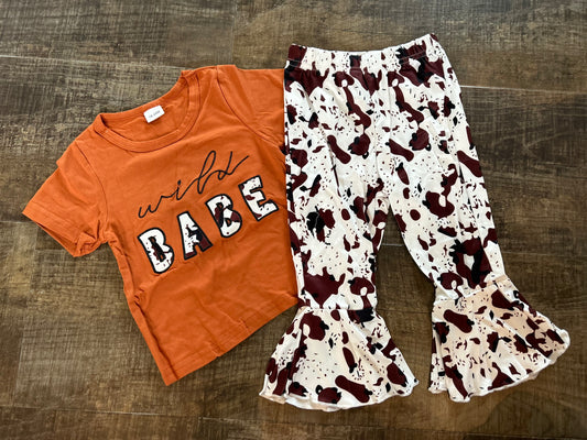 Wild Babe Rust Flare Fit