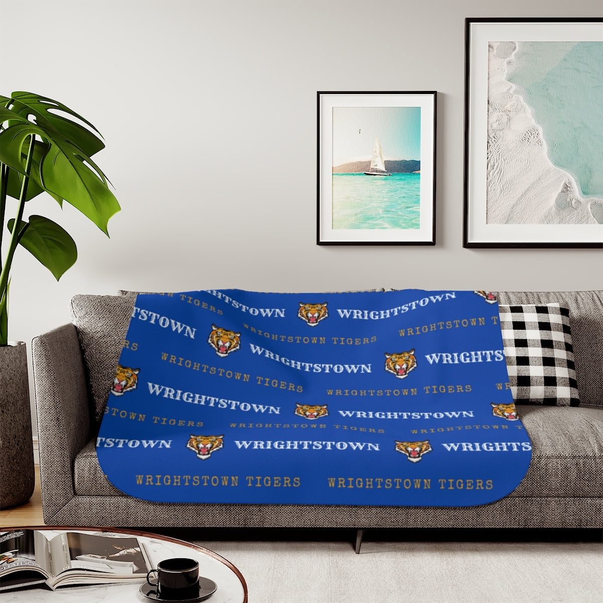 Wrightstown Tigers Sherpa Blanket