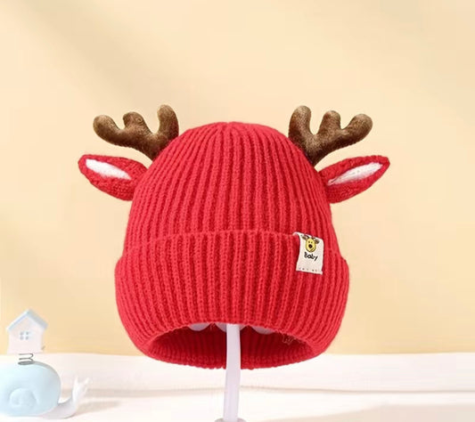 Reindeer Toddler Knot Hat