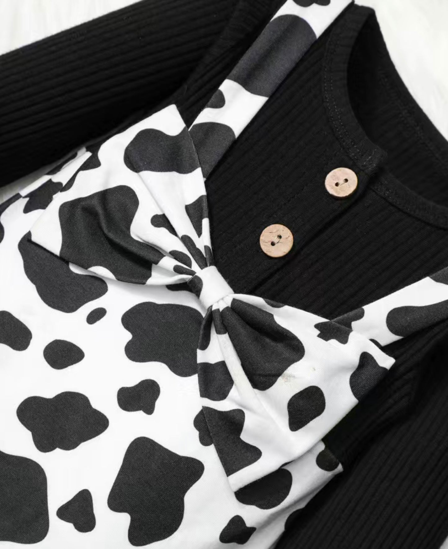 Button Me In Cow Print Romper