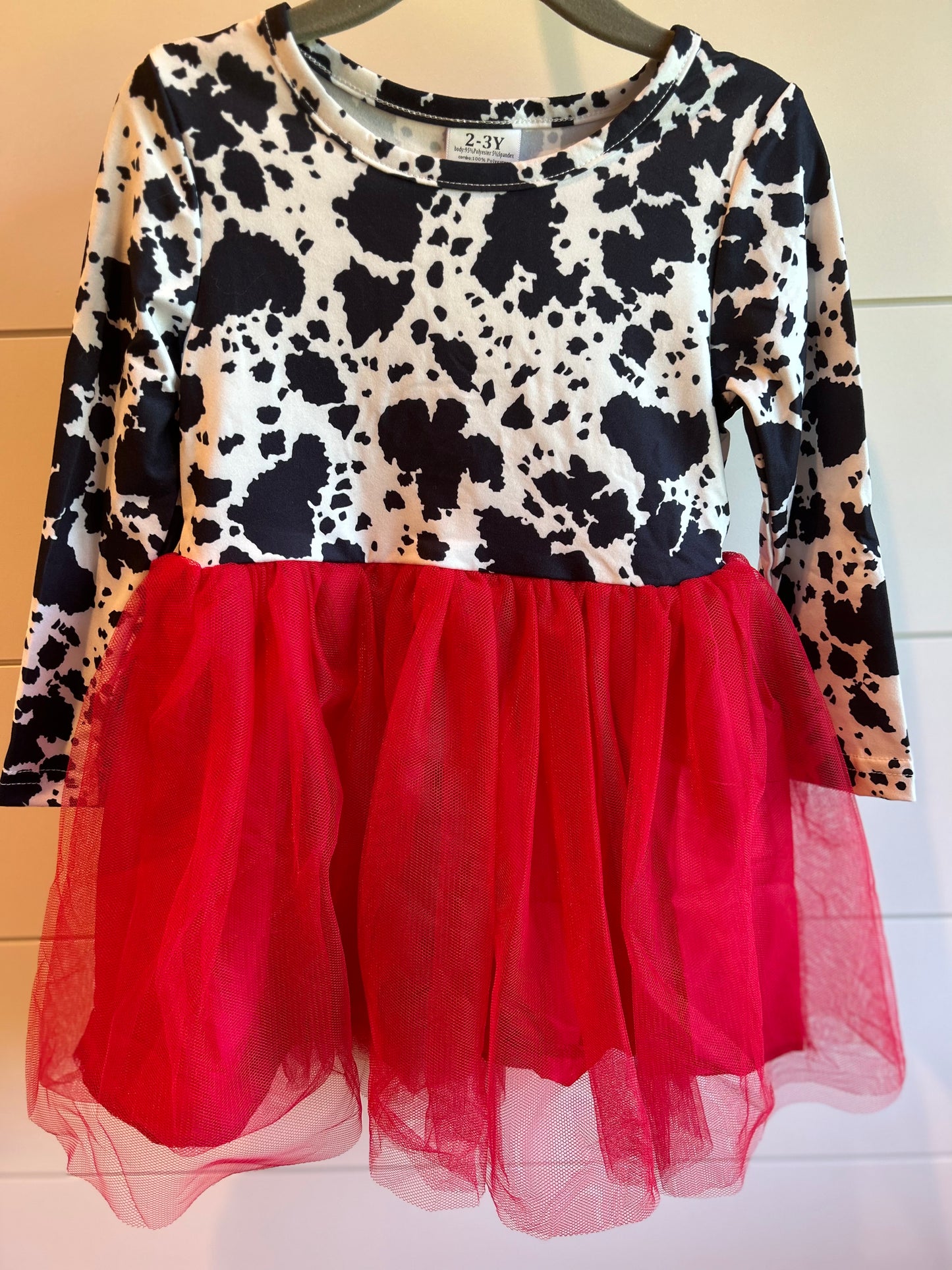 Boot Scootin' Cow Girl Twirl Long Sleeve Dress