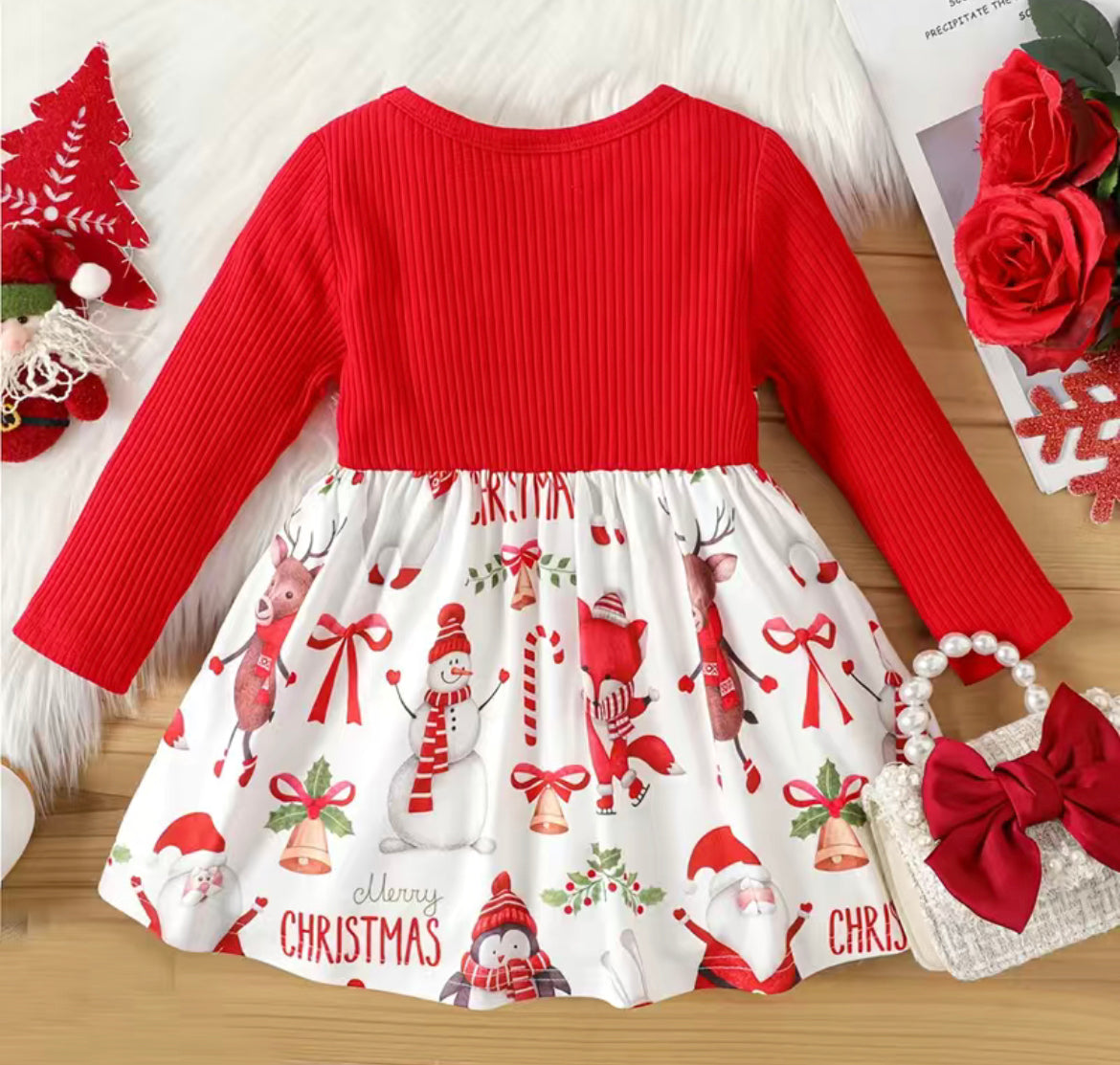 Big Red Christmas Spirit Dress