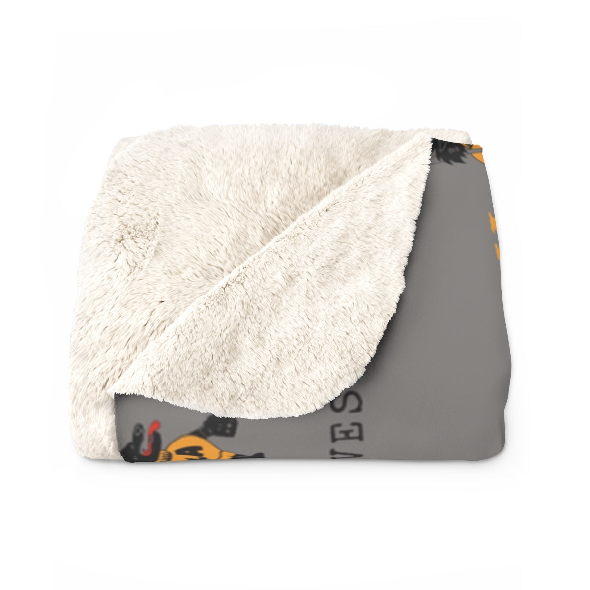 Algoma Wolves Sherpa Blanket - Gray