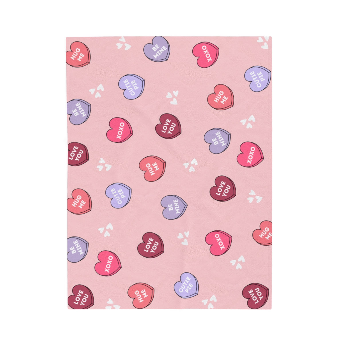 Candyland Cuddles - Light Pink Velveteen Blanket