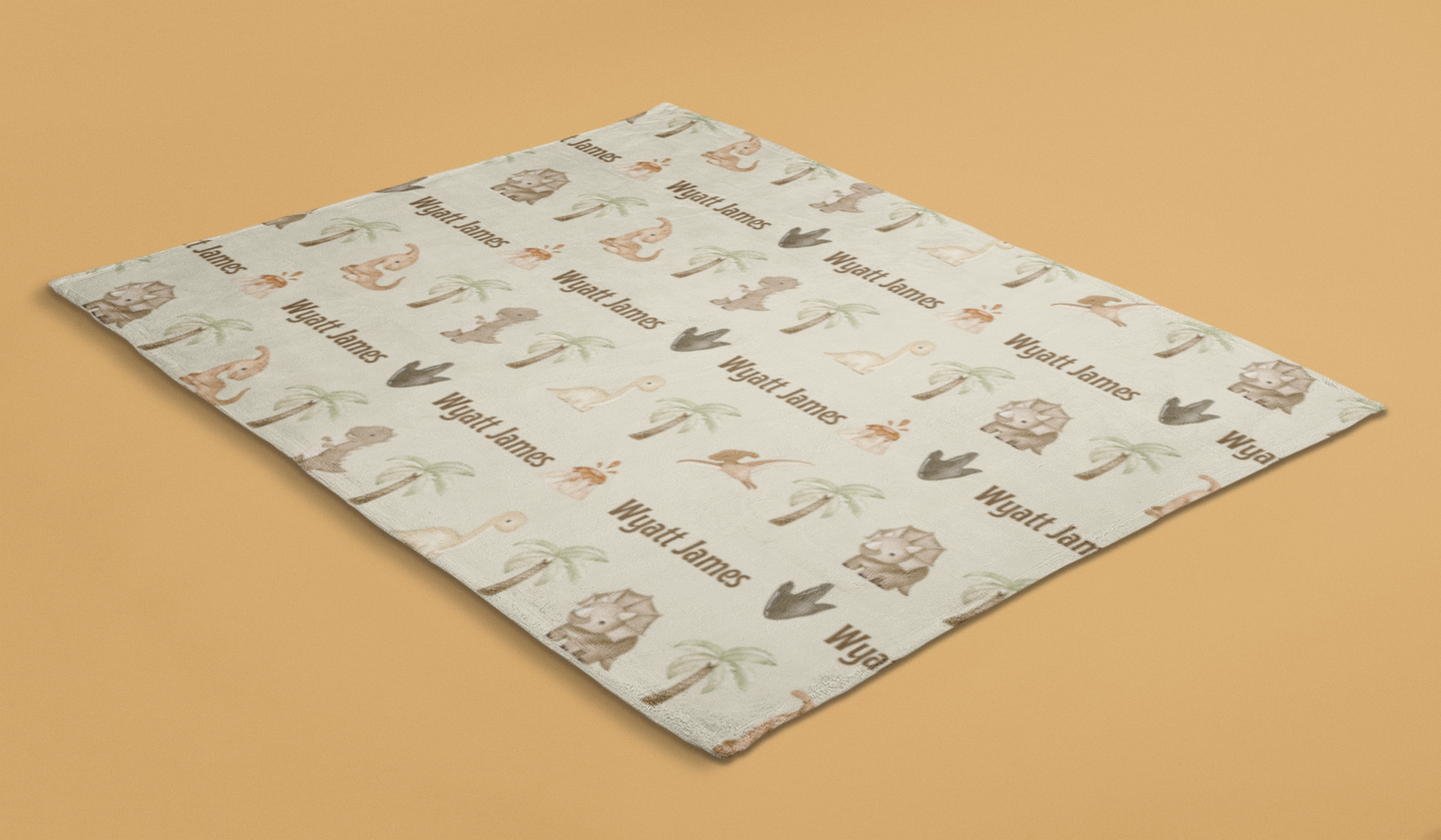 Dinosaur Dreams Personalized Blanket