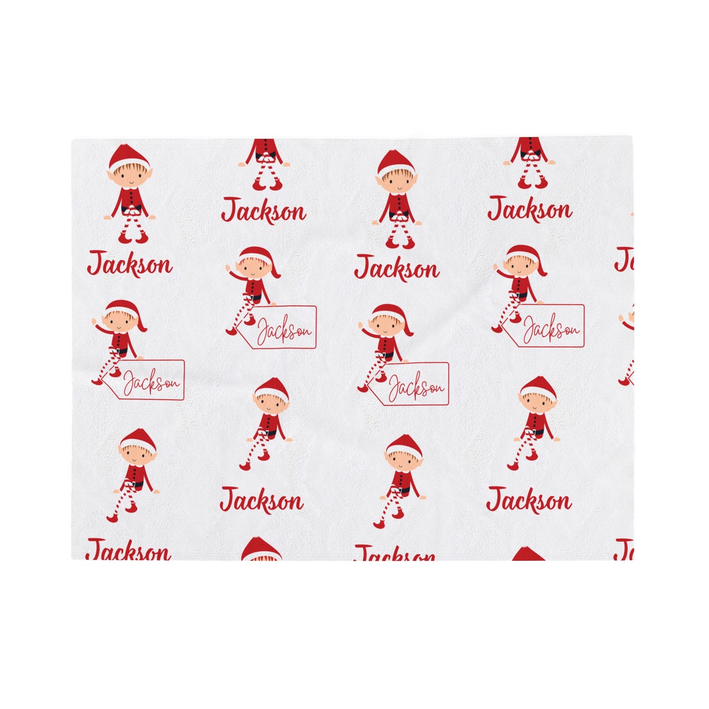 Elf Magic Personalized Blanket - Boy