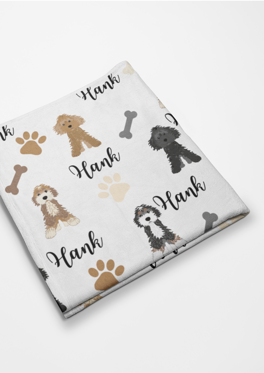 A Dog’s Best Friend Personalized Plush Blanket