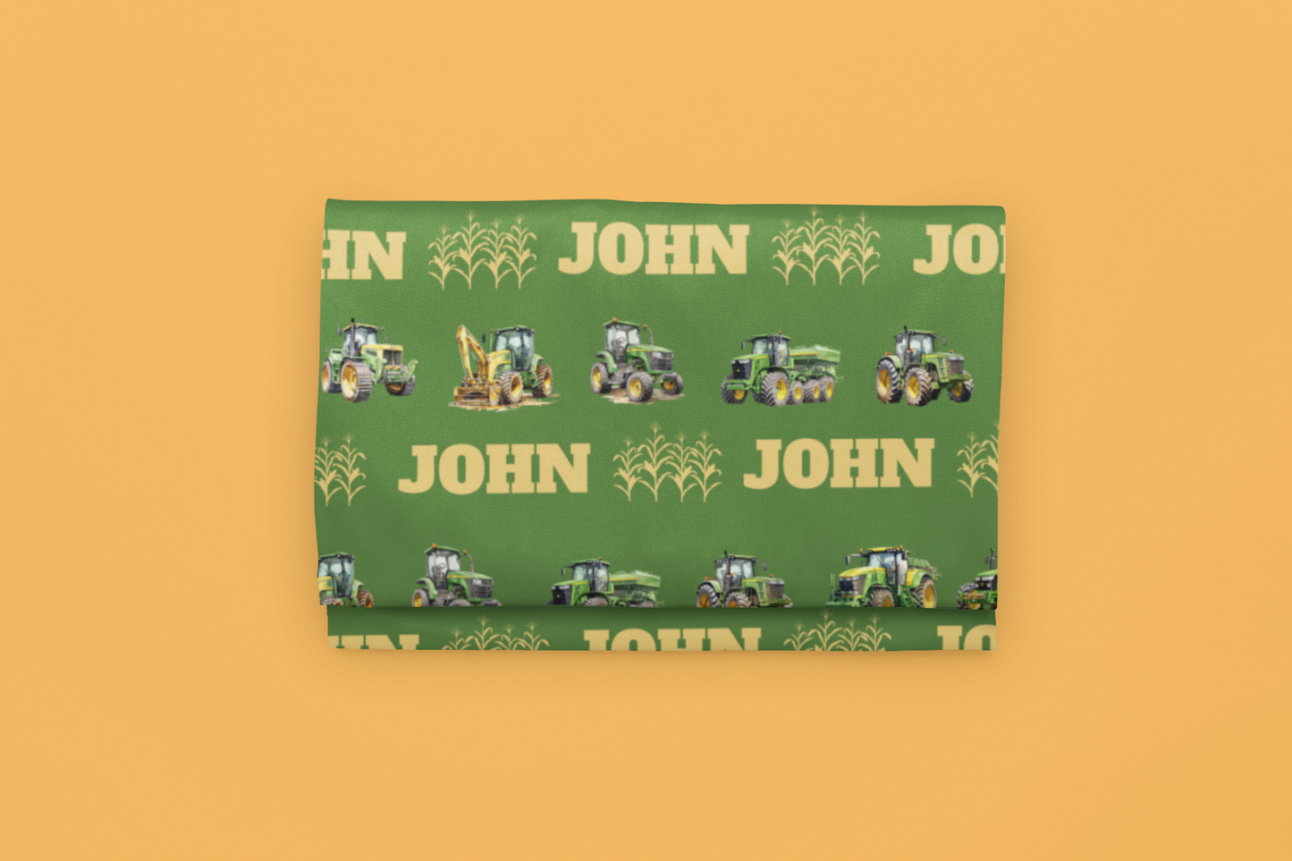 A Tractor In A Field of Dreams Personalized Plush Blanket