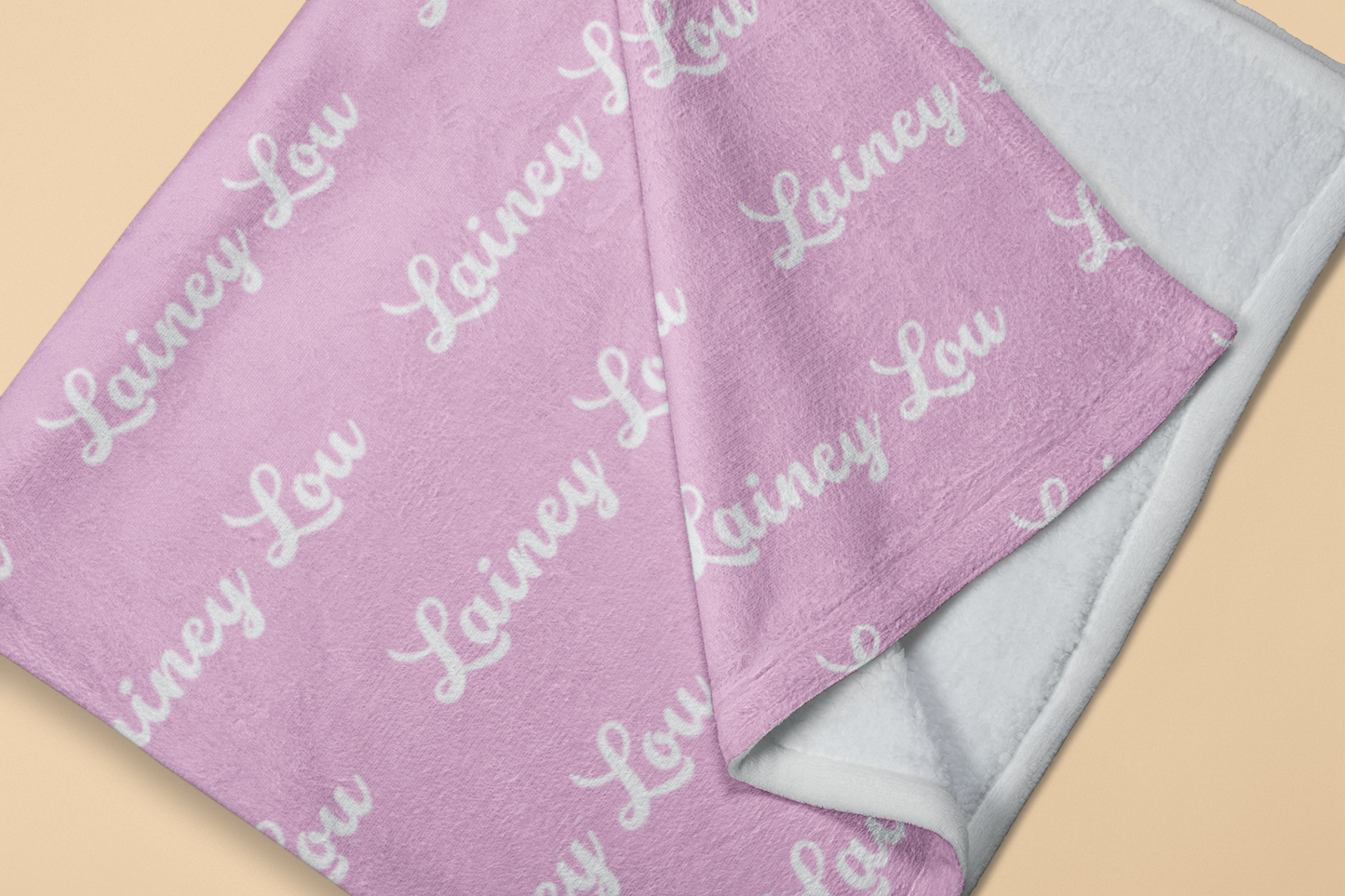 Loopy 1-Font Personalized Plush Blanket