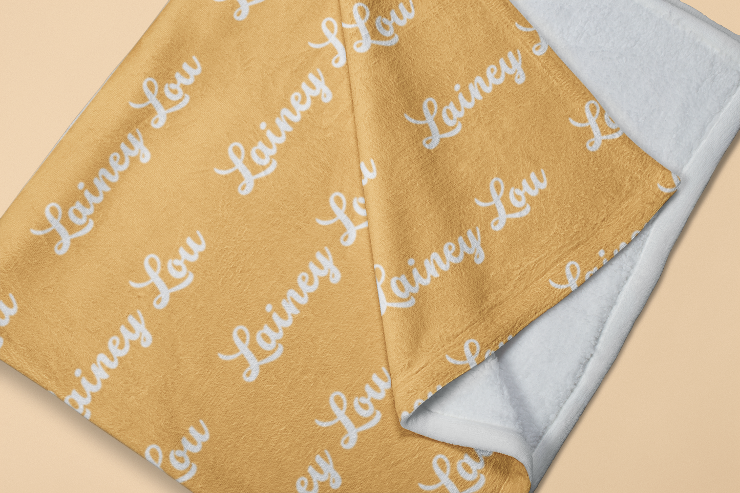 Loopy 1-Font Personalized Plush Blanket