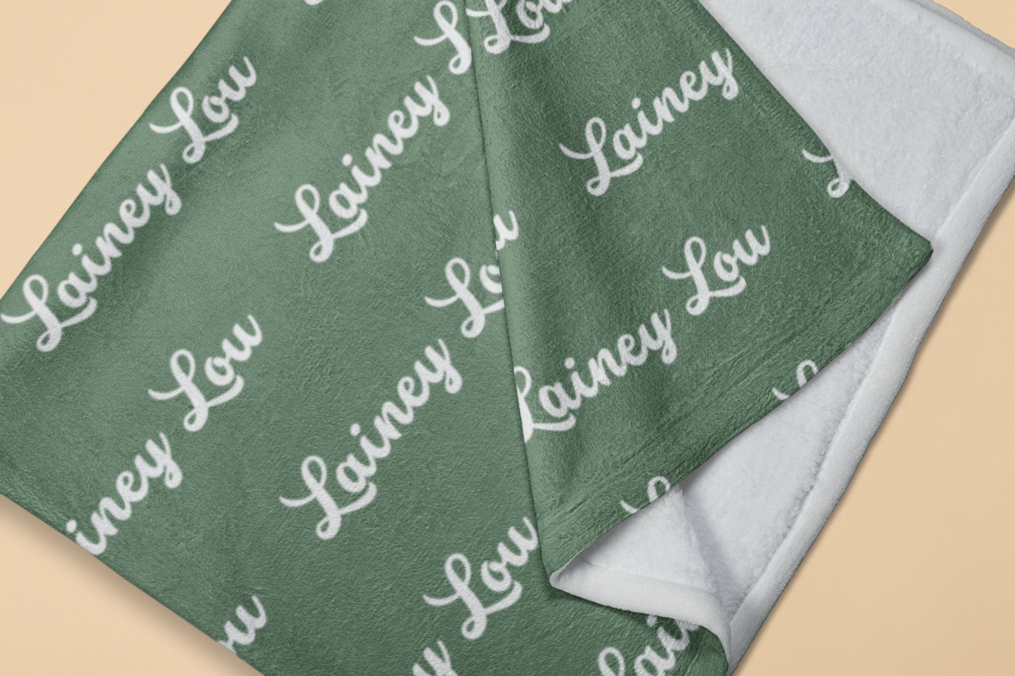 Loopy 1-Font Personalized Plush Blanket