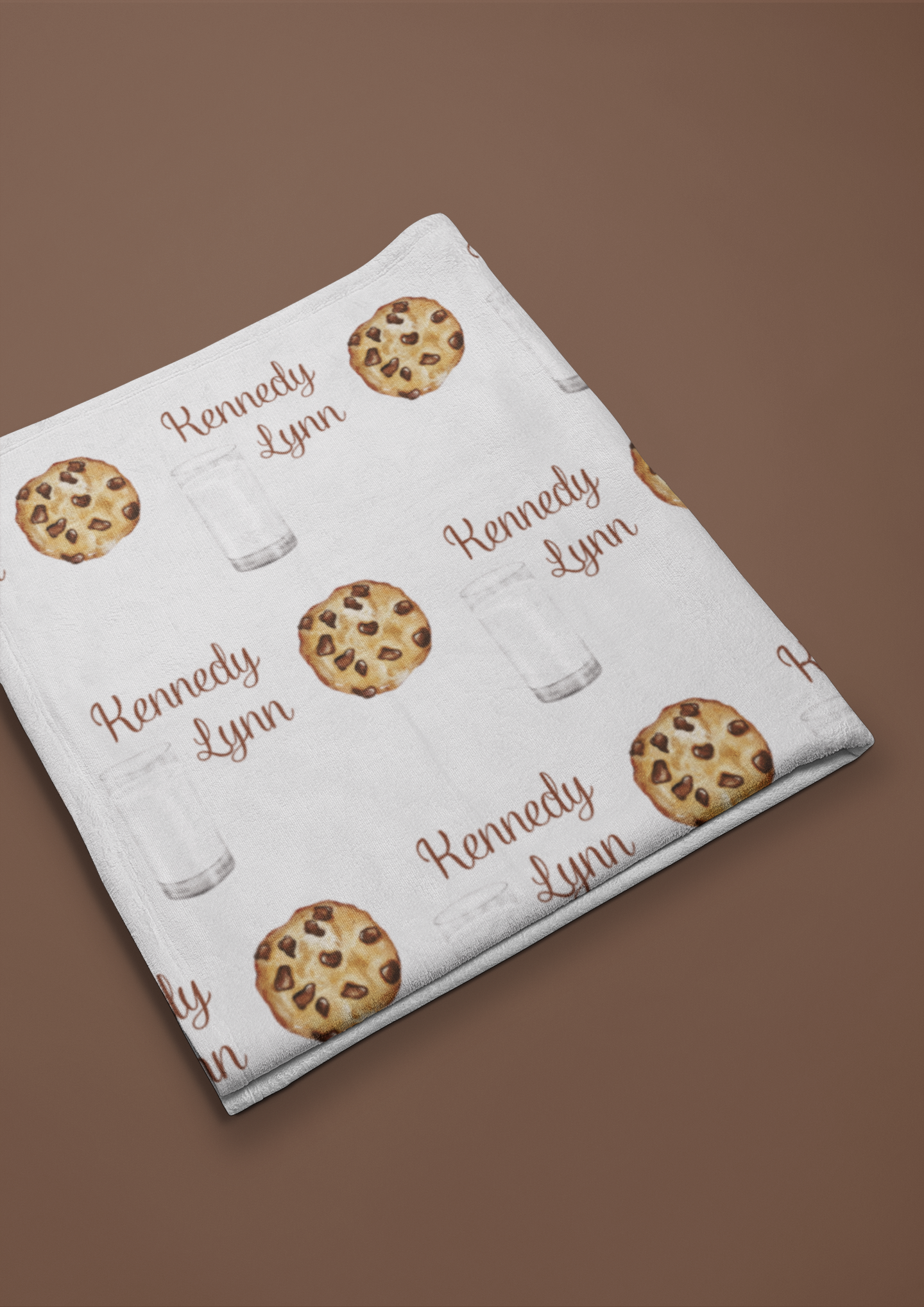 Milk & Cookies Before Bed Personalized Plush Blanket