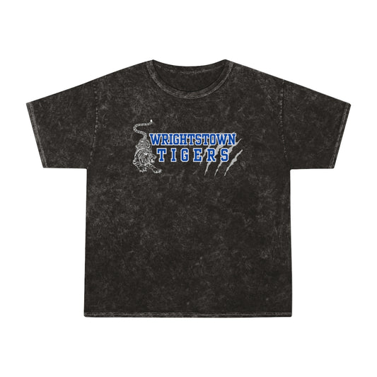 Wrightstown Tigers Mineral Wash Claw Unisex Tee