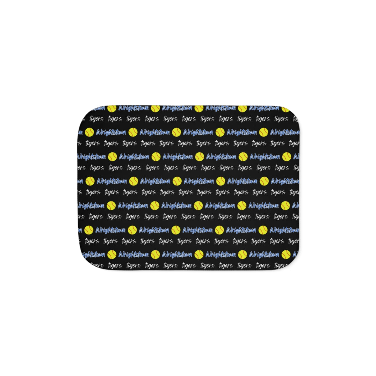 Wrightstown Softball Blackout Sherpa Blanket