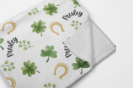 Lucky You Personalized Blanket