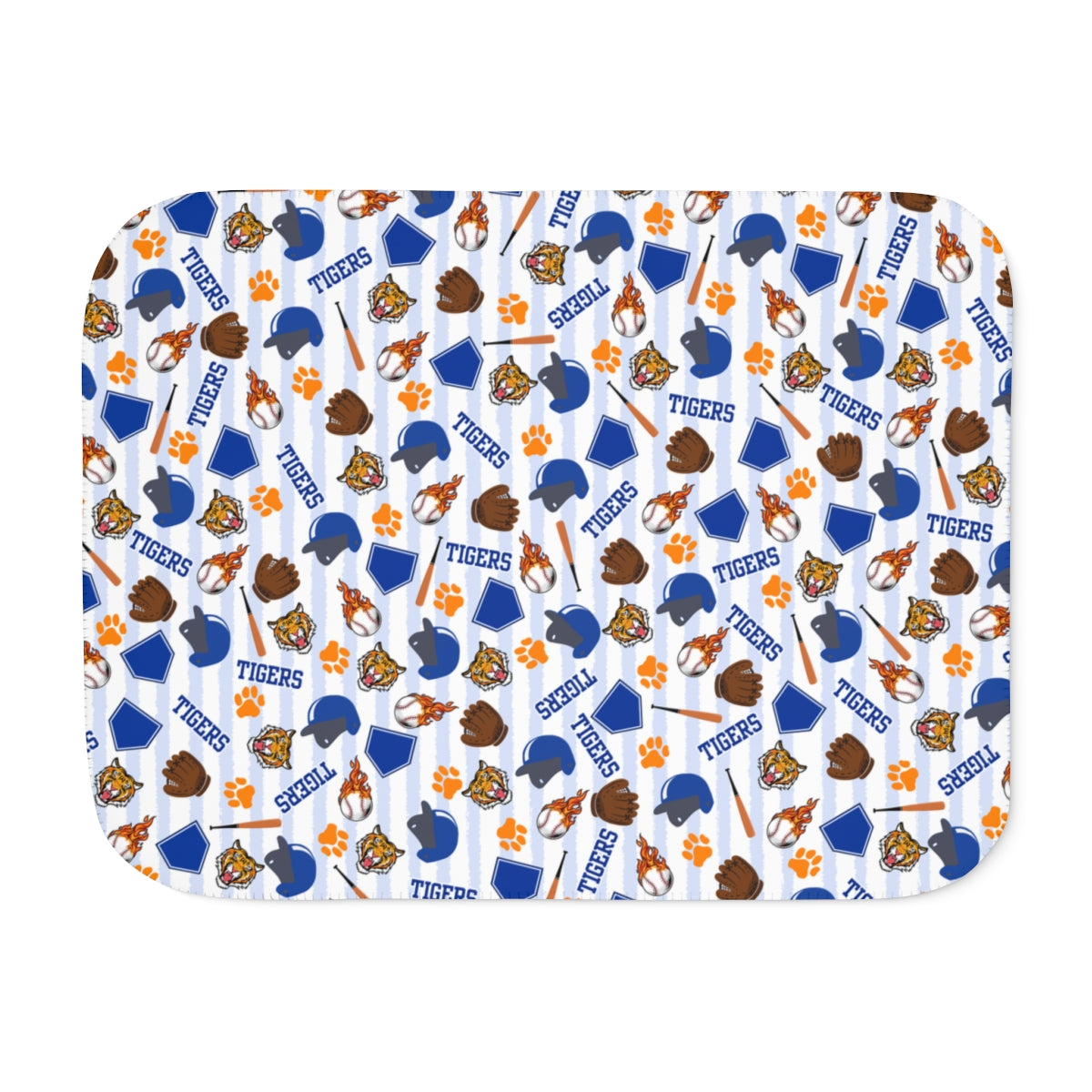 Wrightstown Baseball Fire Sherpa Blanket