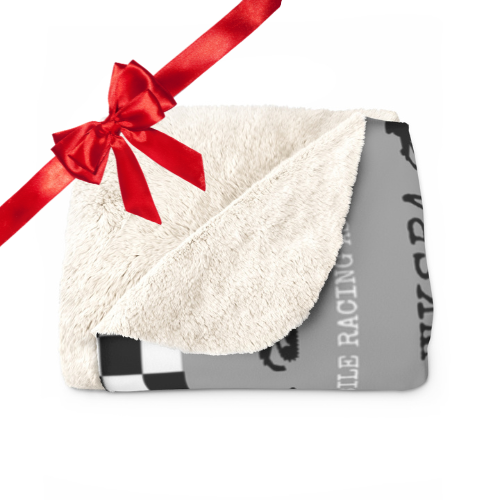 WKSRA Snowmobile Club Stripes Sherpa Blanket