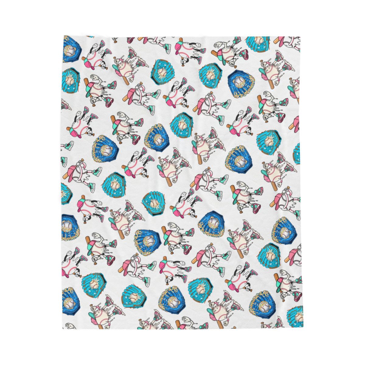 Baseball Drip Velveteen Blanket