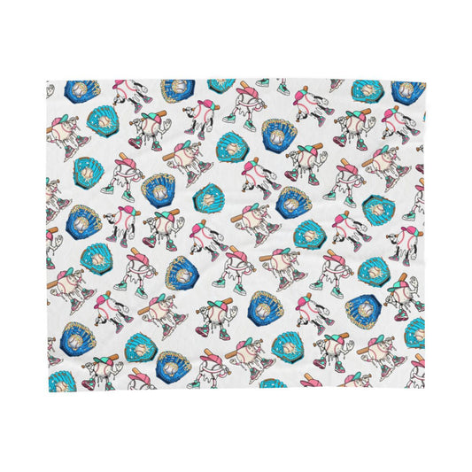 Baseball Drip Velveteen Blanket