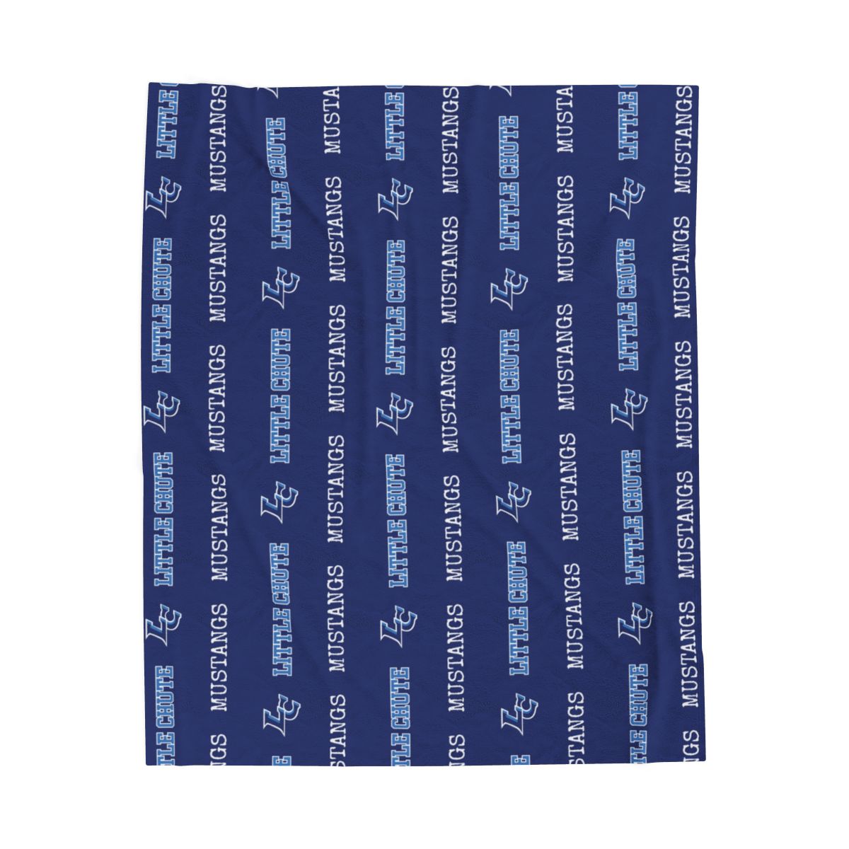 Little Chute Mustangs Velveteen Blanket
