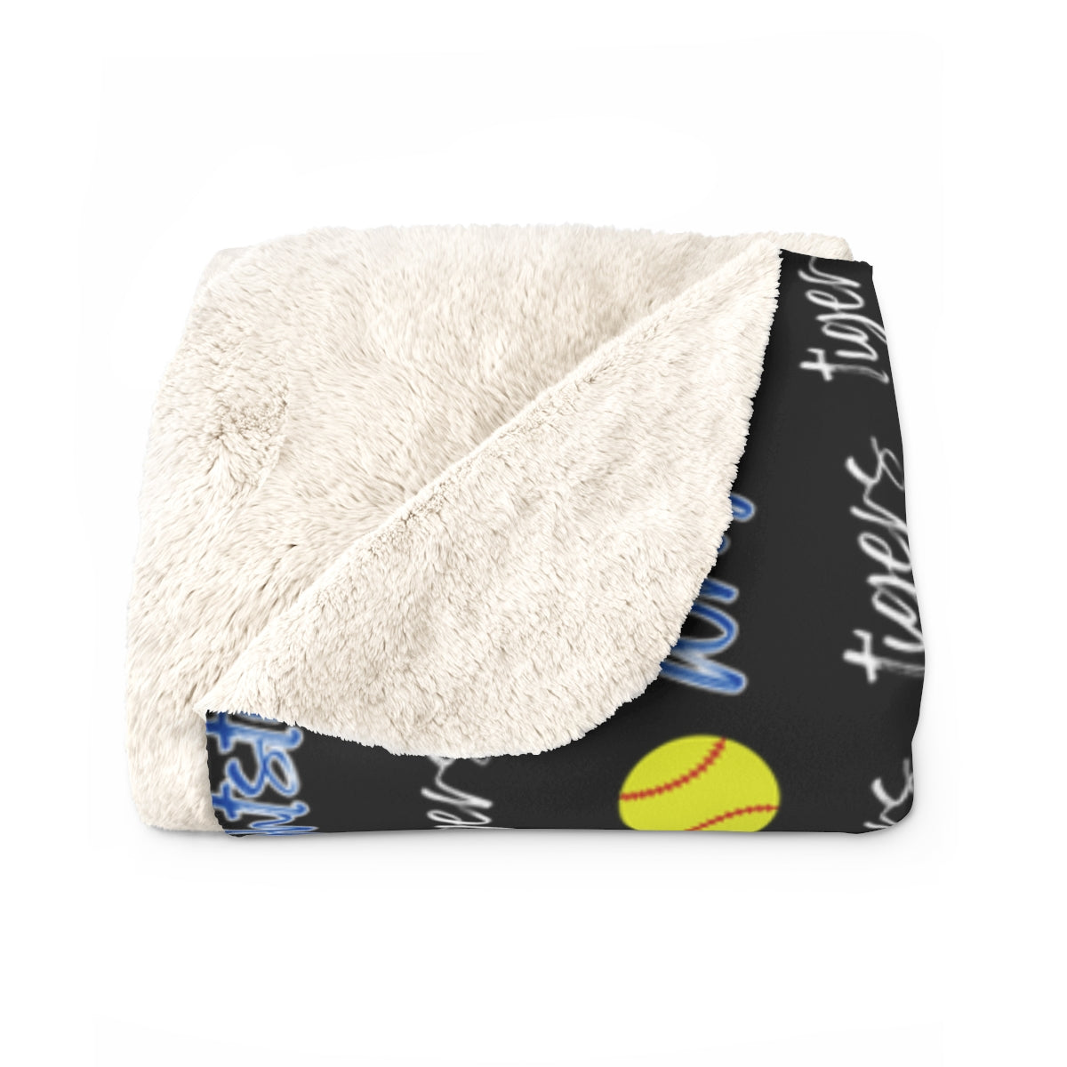 Wrightstown Softball Blackout Sherpa Blanket